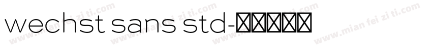 wechst sans std字体转换